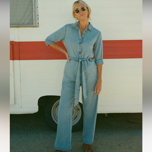 Salty Blonde Sunday Uniform Long Sleeve Jumpsuit - Picture 5 of 5